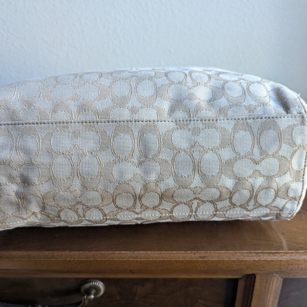 Coach Signature Outline CELESTE Hobo Shoulder Bag - Picture 8 of 10